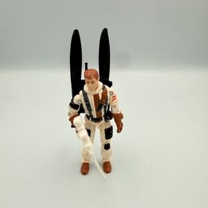 Vtg 1983 GI Joe Blizzard Action Figure with Skis Backpack Rifle Hasbro Hong Kong